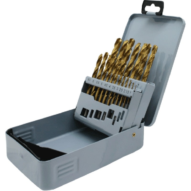 豊光 438441 19本組 チタンコートドリルセット PA-417HT 1個（ご注文単位1個）【直送品】