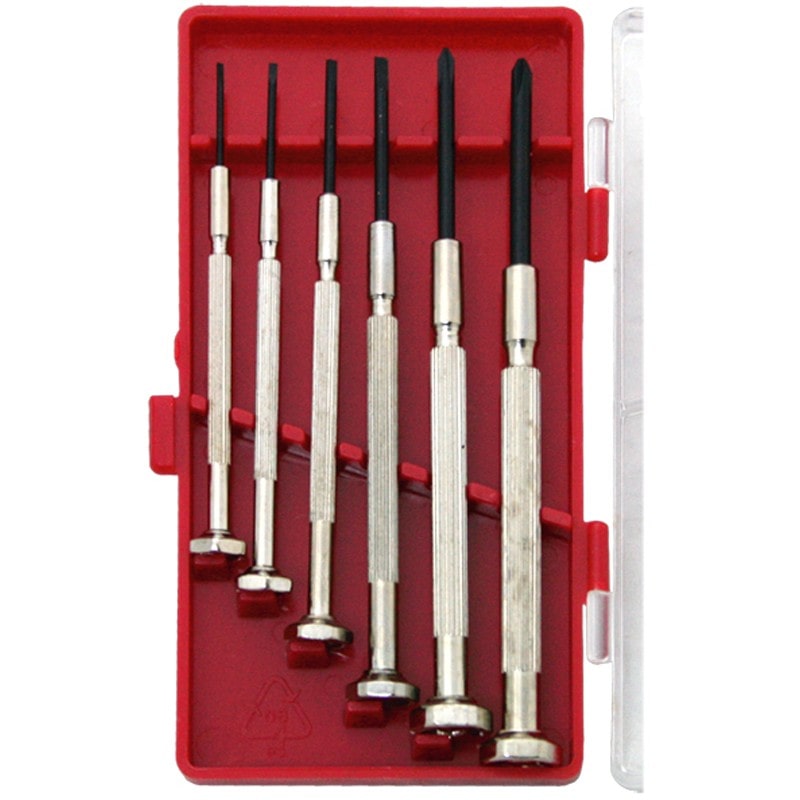 豊光 438184 6PC. 精密ドライバーセット ミニ SD-006M 1個（ご注文単位1個）【直送品】