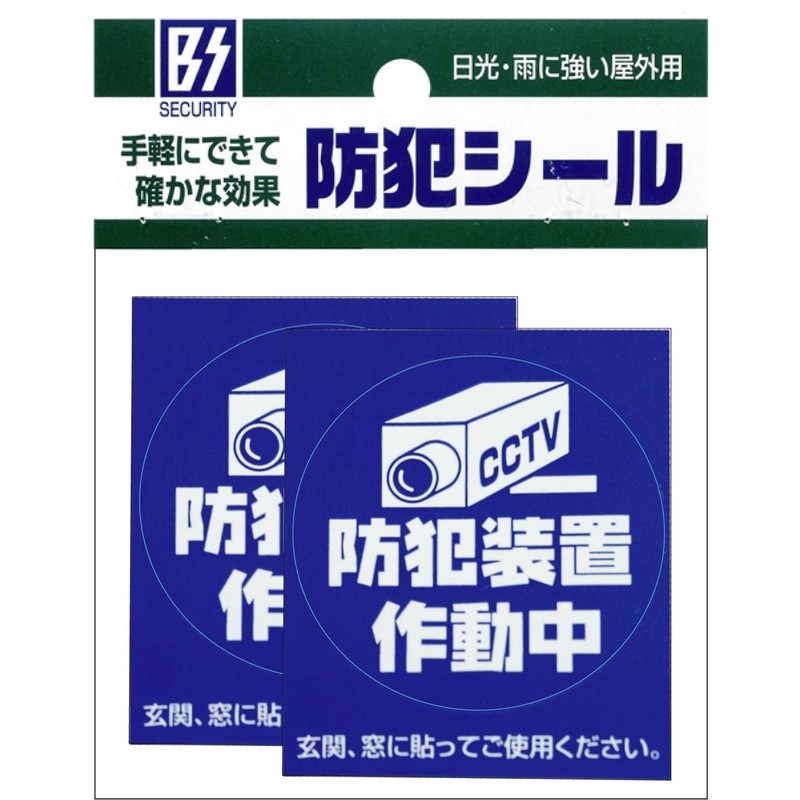 豊光 438060 防犯シール カメラ S 2枚入 BS-816 1個(ご注文単位1個)【直送品】