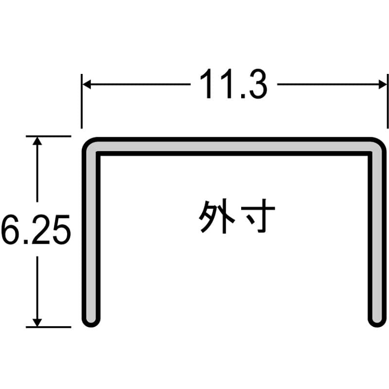 豊光 438644 タッカー用ステープル 6mm 1000本入 635-6S 1個（ご注文単位1個）【直送品】
