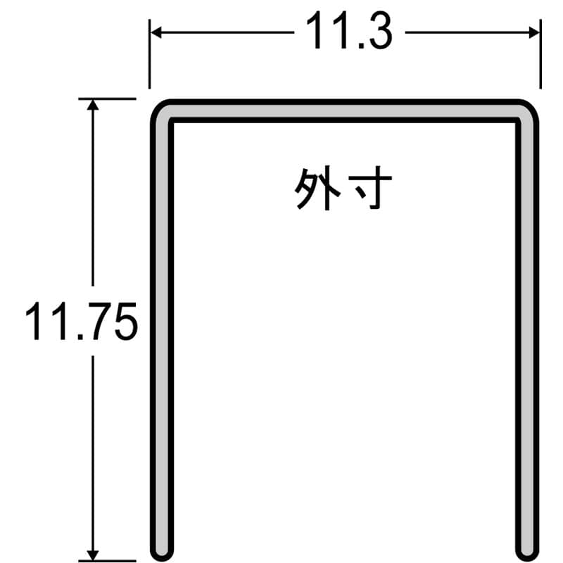 豊光 438645 タッカー用ステープル12mm 1000本入 635-12S 1個（ご注文単位1個）【直送品】