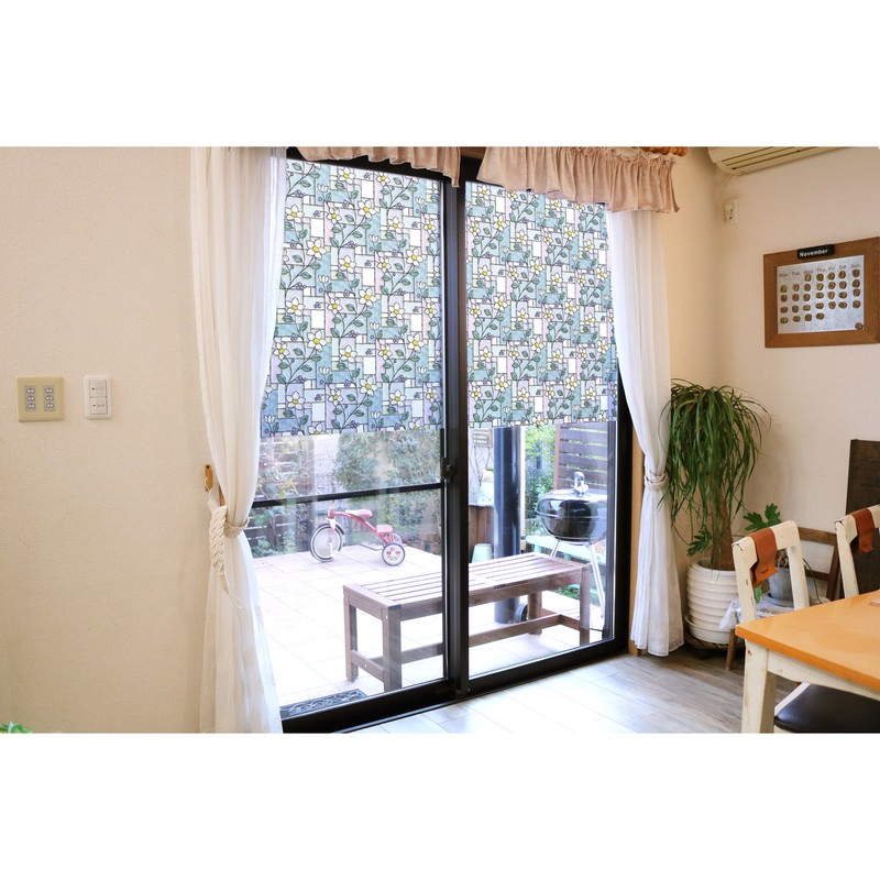 明和グラビア 9034145 窓飾りシート/ステンドタイプ GSR-9257 1個(ご注文単位1個)【直送品】