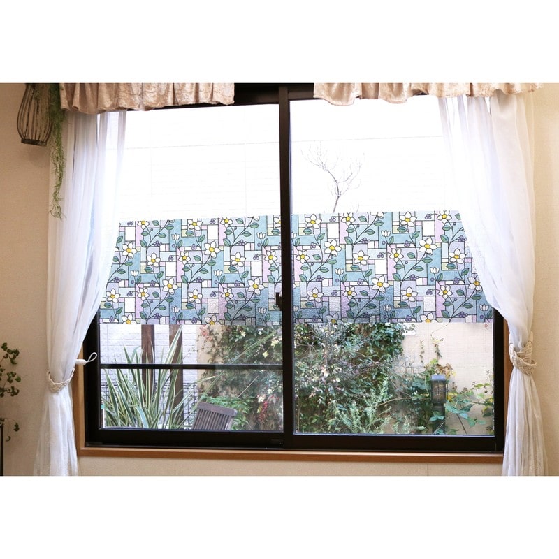 明和グラビア 9034143 窓飾りシート/ステンドタイプ GLS-4657 1個（ご注文単位1個）【直送品】