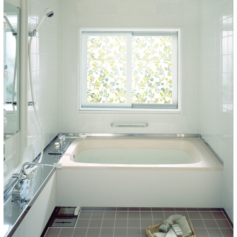 明和グラビア 9034224 浴室目隠しシート/凹凸面に貼れます YMS-9202 1個（ご注文単位1個）【直送品】