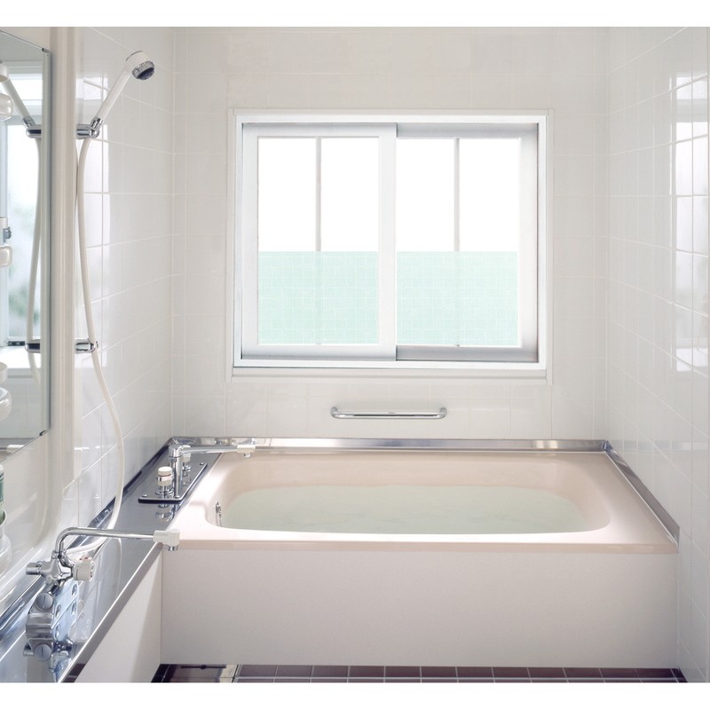 明和グラビア 9034228 浴室目隠しシート/凹凸面に貼れます YMS-9207 1個（ご注文単位1個）【直送品】