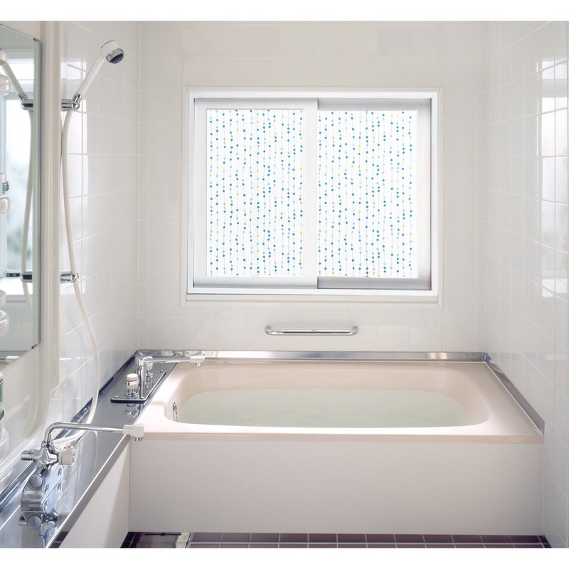 明和グラビア 9034230 浴室目隠しシート/凹凸面に貼れます YMS-9208 1個（ご注文単位1個）【直送品】