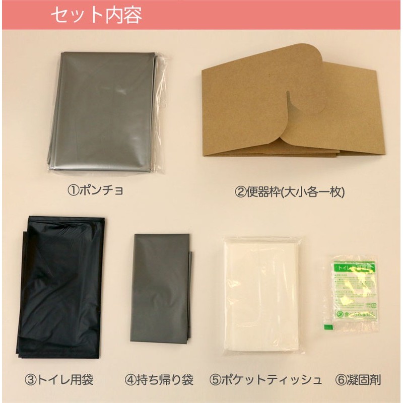 明和グラビア 9034193 消臭・抗菌効果に優れたポンチョ付き簡易トイレ1回分 SPT-1 1個（ご注文単位1個）【直送品】