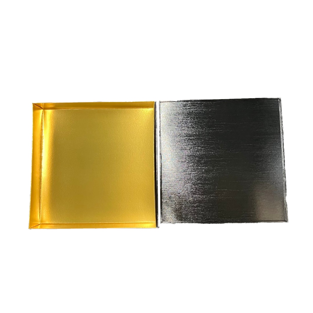 九州パール紙工 紙重箱 8寸1段本体・蓋 黒 仕切は別売り 1袋(10個セット)(ご注文単位1袋)【直送品】