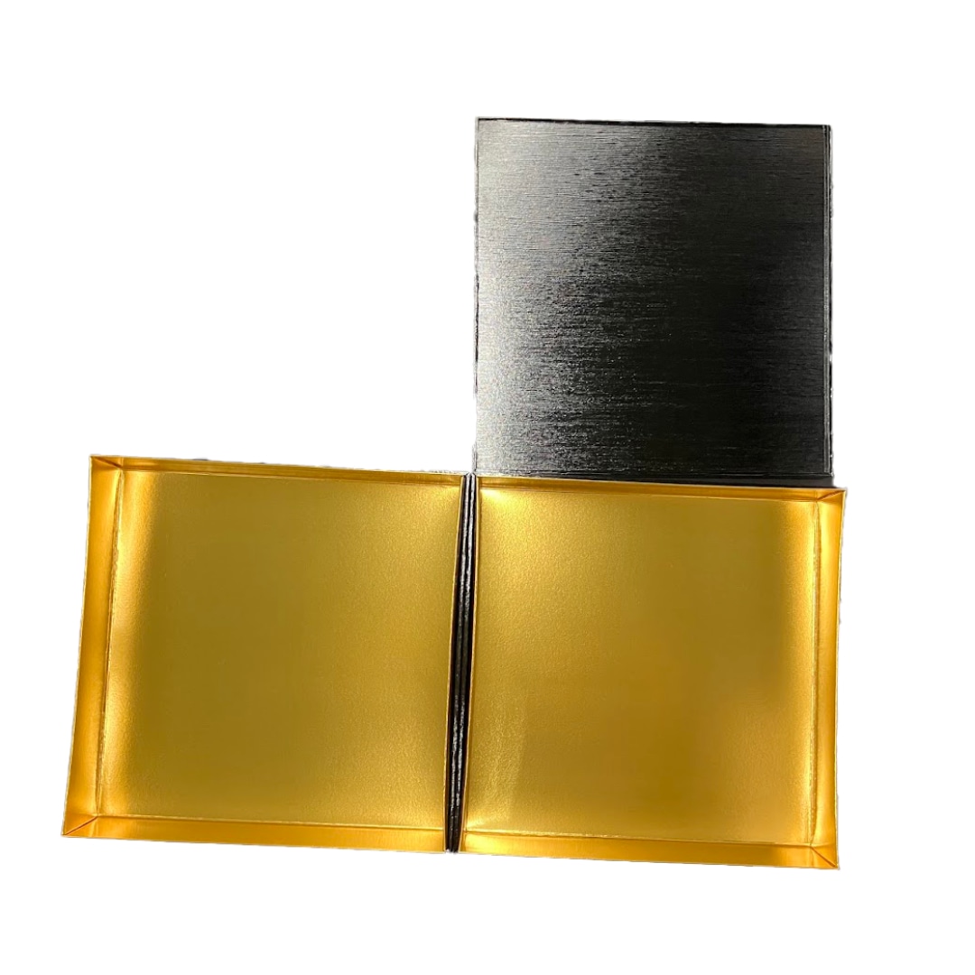 九州パール紙工 紙重箱 8寸2段本体・蓋 黒 仕切は別売り 1袋(10個セット)(ご注文単位1袋)【直送品】