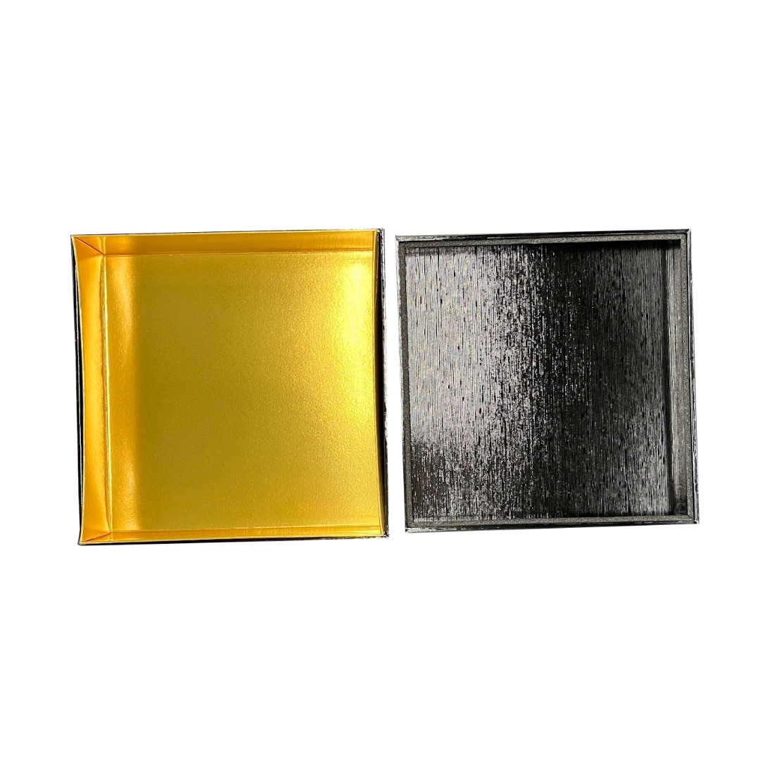 九州パール紙工 紙重箱 7寸1段本体・蓋 黒 仕切は別売り 1袋(10個セット)(ご注文単位1袋)【直送品】