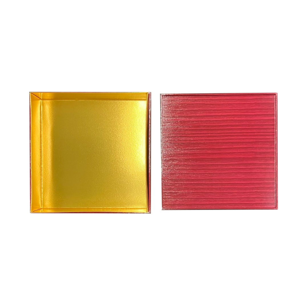 九州パール紙工 紙重箱 7寸1段本体・蓋 朱 仕切は別売り 1袋(10個セット)(ご注文単位1袋)【直送品】