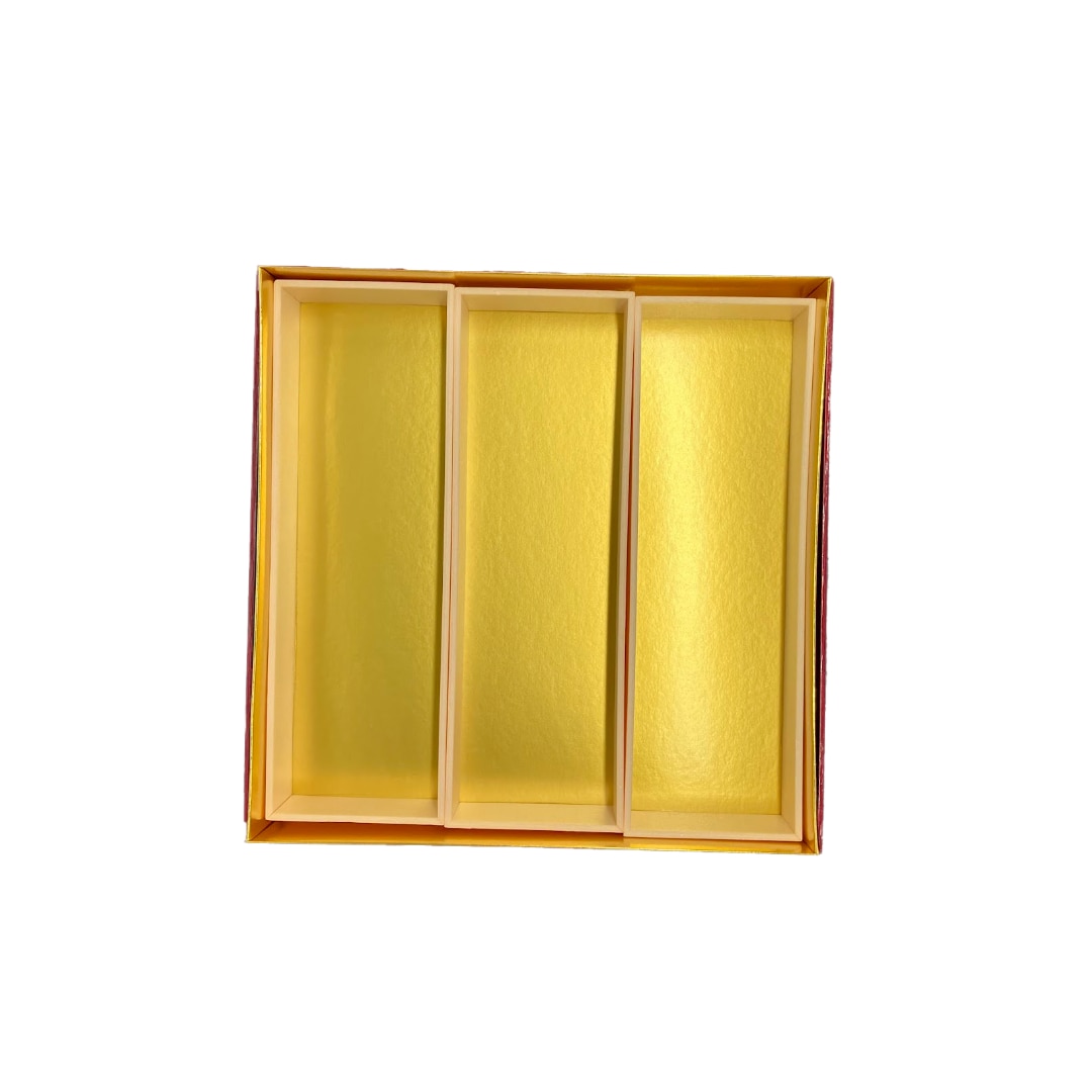 九州パール紙工 紙重箱 9寸用 1/3中箱(電子レンジ非対応) 1個(ご注文単位1個)【直送品】