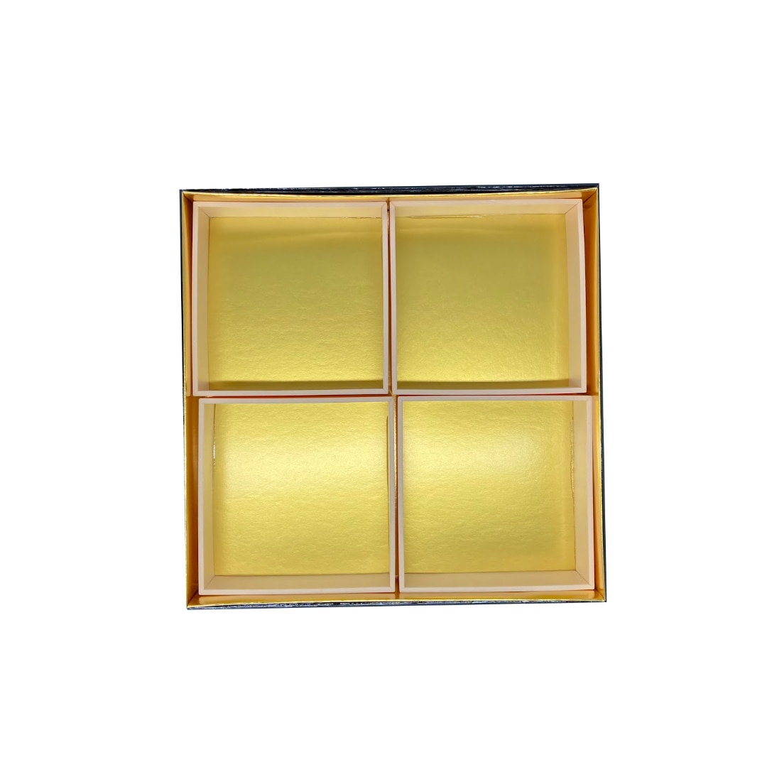 九州パール紙工 紙重箱 9寸用 1/4中箱(電子レンジ非対応) 1個(ご注文単位1個)【直送品】