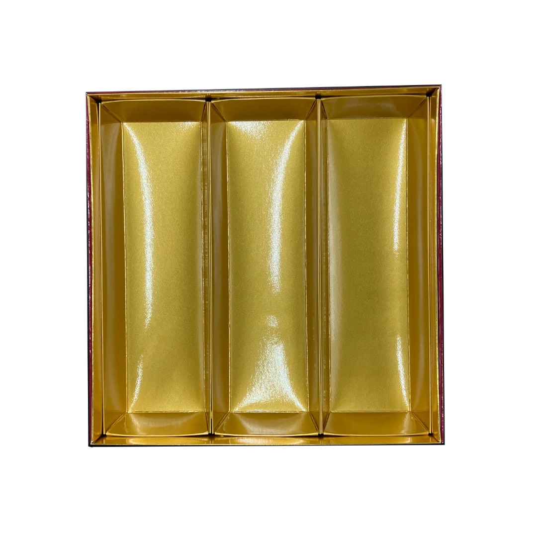 九州パール紙工 紙重箱8寸用 1/3中箱(プラ・紙底)(電子レンジ非対応) 1袋(10個)(ご注文単位1袋)【直送品】