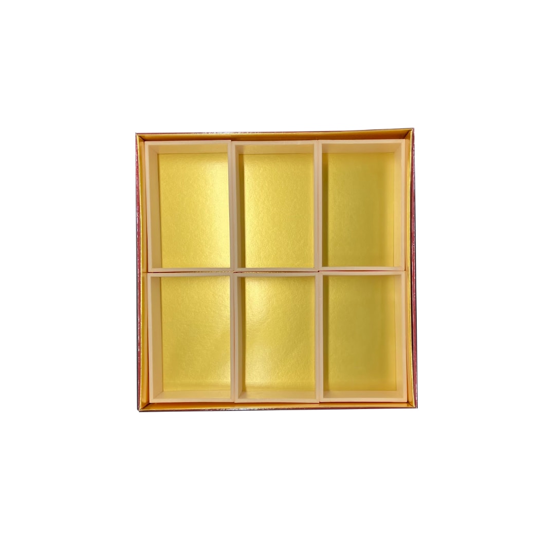 九州パール紙工 紙重箱8寸用 1/6中箱(電子レンジ非対応) 1袋(10個)(ご注文単位1袋)【直送品】