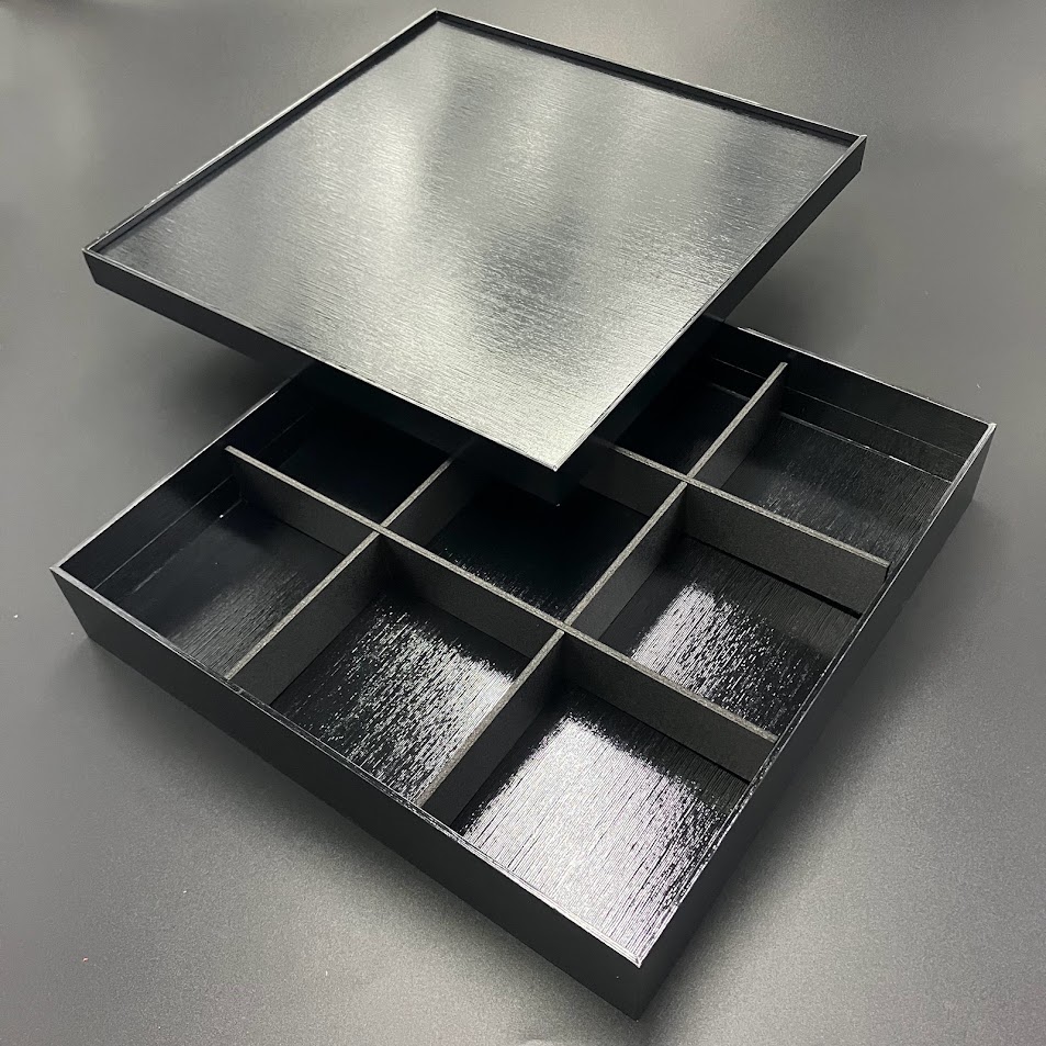 九州パール紙工 紙松花堂 70-9-共(黒) 1袋(10個入)(ご注文単位1袋)【直送品】