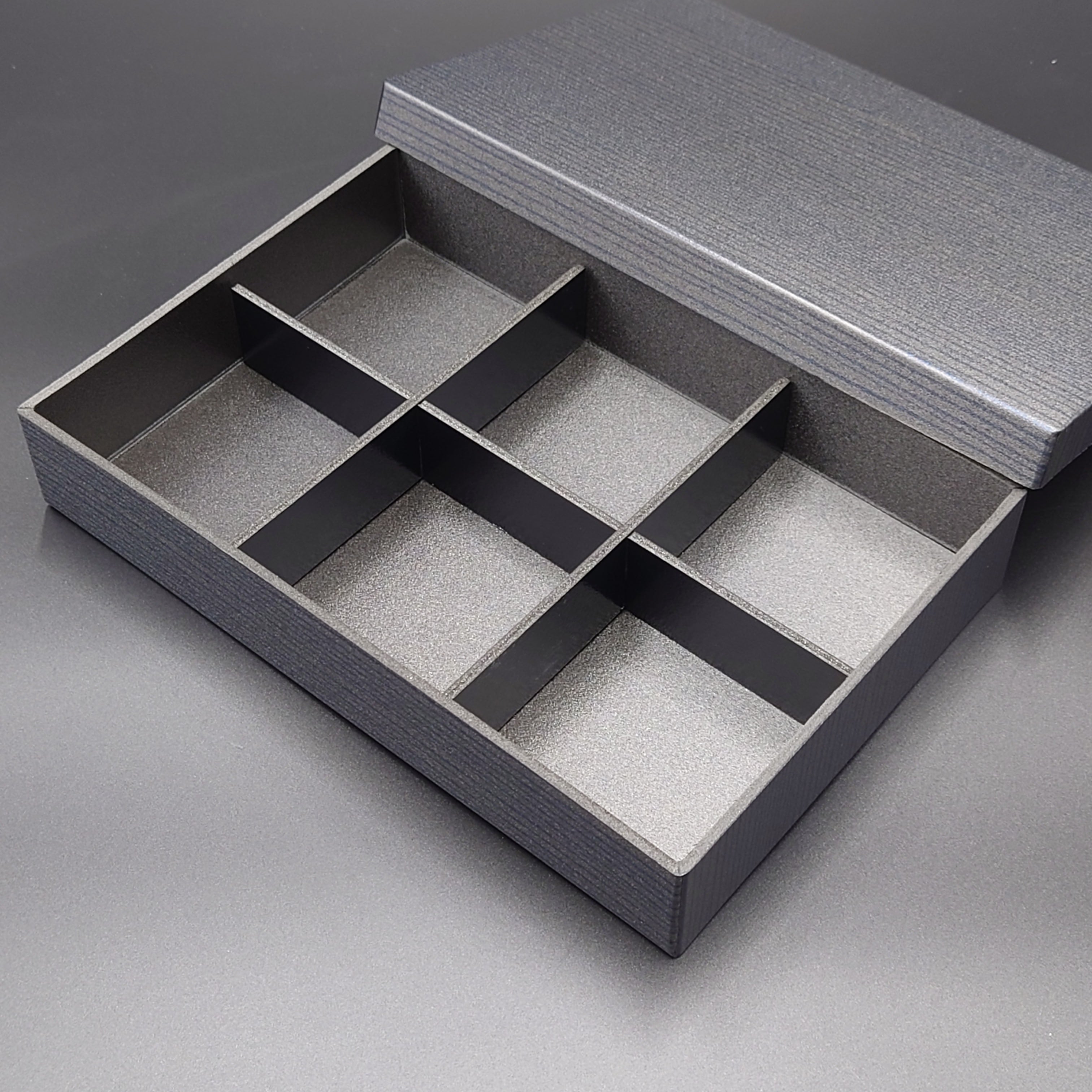 九州パール紙工 松華堂 共蓋付 黒杉 1袋（10個入）（ご注文単位1袋）【直送品】