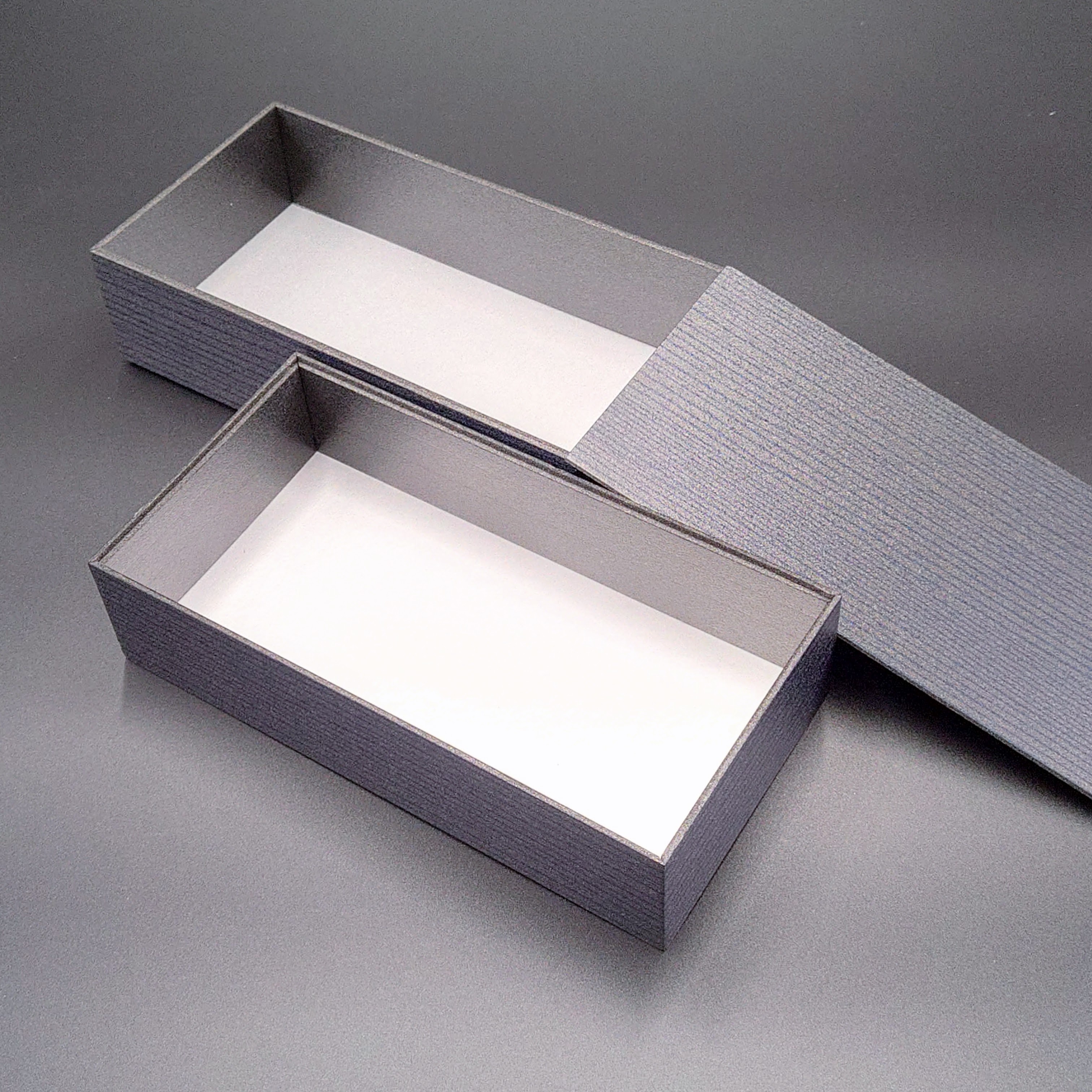 九州パール紙工 ＫＰ長折二段 青杉落し蓋付   1袋（10個入）（ご注文単位1袋）【直送品】