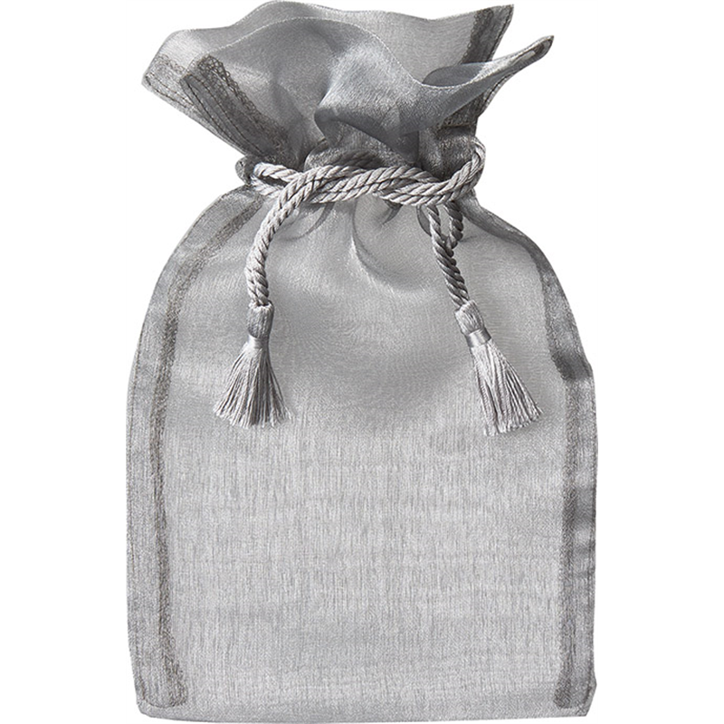 アベイチ オーガンジーポーチ　シルバー JWPOU001M-08 50枚入/1袋（ご注文単位1袋）【直送品】