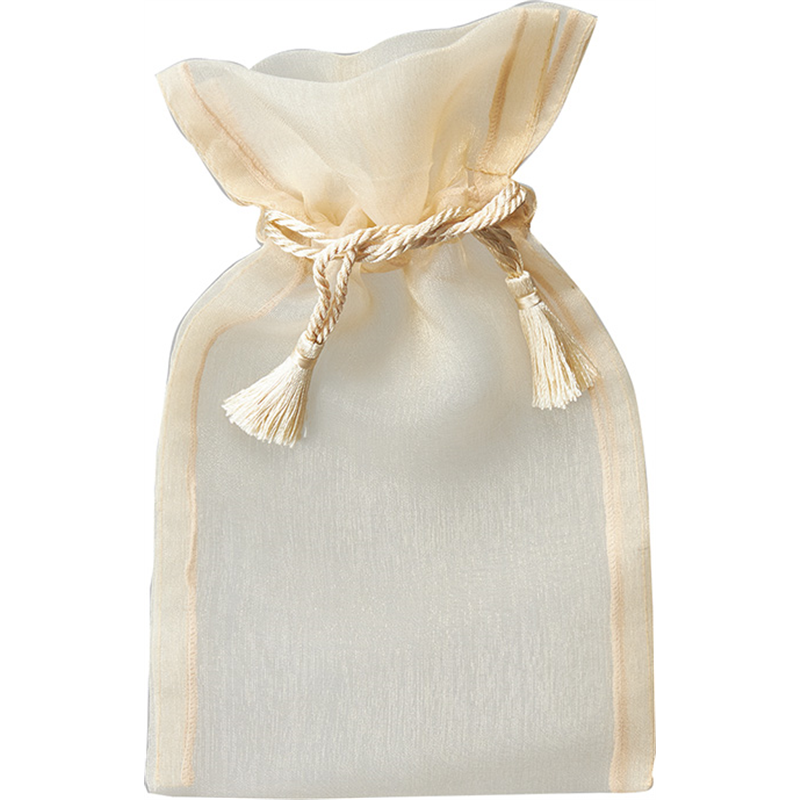 アベイチ オーガンジーポーチ　シャンパン JWPOU001M-02 1000枚入/1箱（ご注文単位1箱）【直送品】