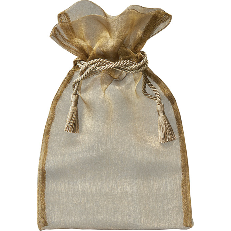 アベイチ オーガンジーポーチ　ゴールド JWPOU001M-09 1000枚入/1箱（ご注文単位1箱）【直送品】