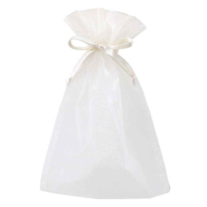 アベイチ オーガンザポーチ　ベージュ JWPOU008-02 10枚入/1袋（ご注文単位1袋）【直送品】