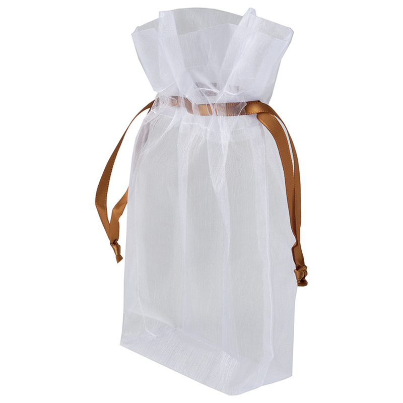 アベイチ オーガンザポーチ　W/ブラウン JWPOU009-03 1000枚入/1箱（ご注文単位1箱）【直送品】