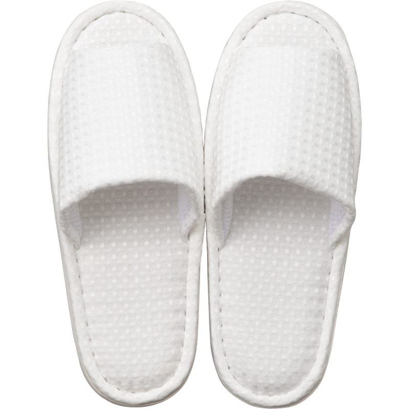 アベイチ ウォッシャブル ドライワッフルスリッパ オフホワイト フリーサイズ(約28cm) JWWS-001-100-OW 1足/袋（ご注文単位100袋）【直送品】