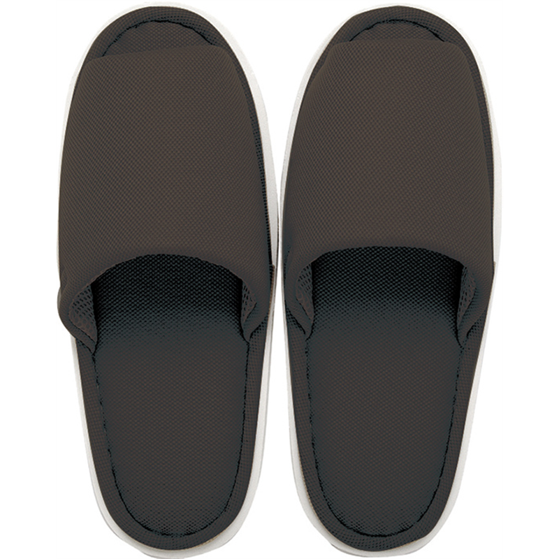 アベイチ ウォッシャブル ジャージースリッパ ブラウン フリーサイズ(約28cm) JWWS-005-10 1足/袋（ご注文単位10袋）【直送品】