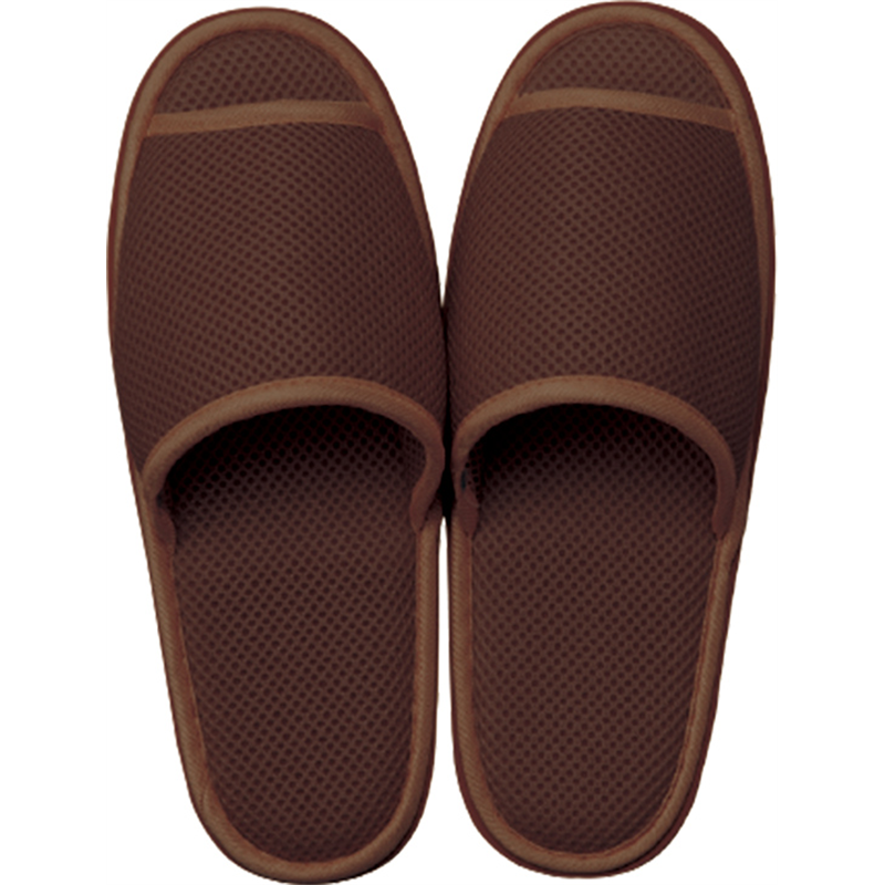 アベイチ ウォッシャブル メッシュスリッパ ブラウン フリーサイズ(約28cm) JWWS-002-100-BR 1足/袋（ご注文単位100袋）【直送品】