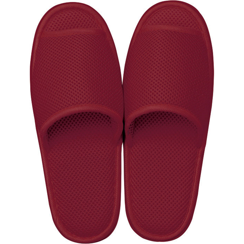アベイチ ウォッシャブル メッシュスリッパ ワイン フリーサイズ(約28cm) JWWS-002-100-WI 1足/袋（ご注文単位100袋）【直送品】
