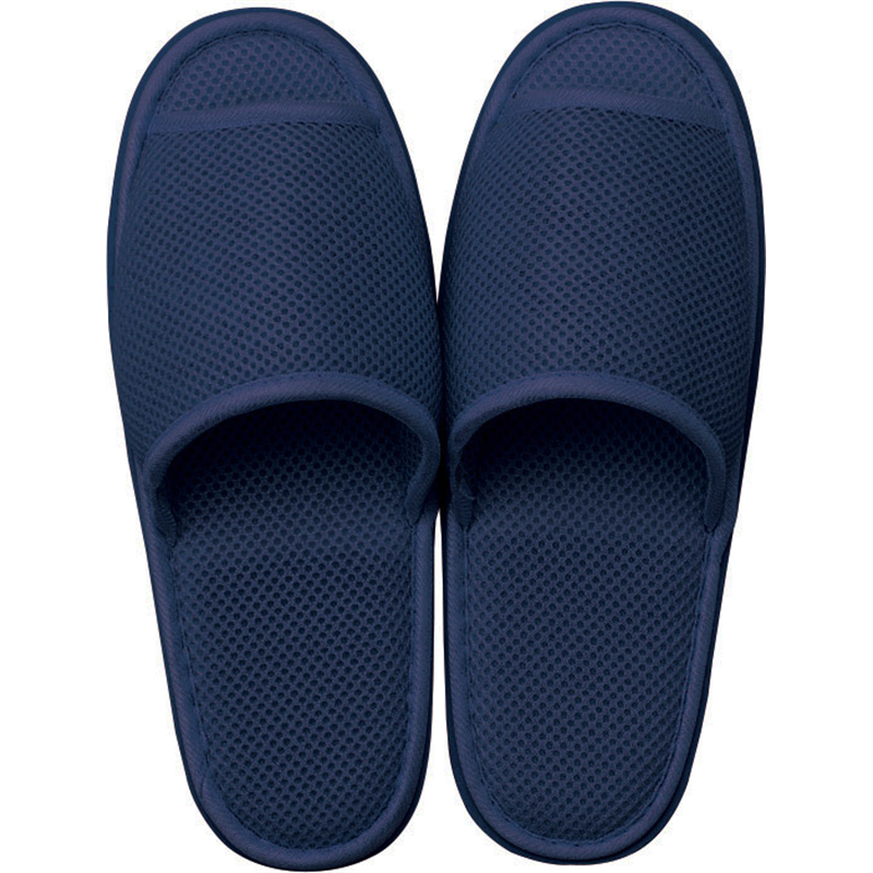 アベイチ ウォッシャブル メッシュスリッパ ネイビー フリーサイズ(約28cm) JWWS-002-100-NV 1足/袋（ご注文単位100袋）【直送品】