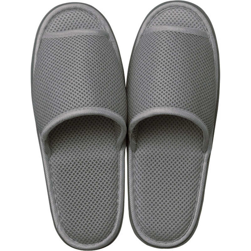 アベイチ ウォッシャブル メッシュスリッパ グレー フリーサイズ(約28cm) JWWS-002-100-GR 1足/袋（ご注文単位100袋）【直送品】