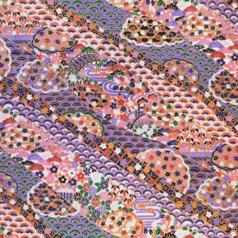 マルモ 和紙　花友禅  No.7118 1枚（ご注文単位2枚）【直送品】