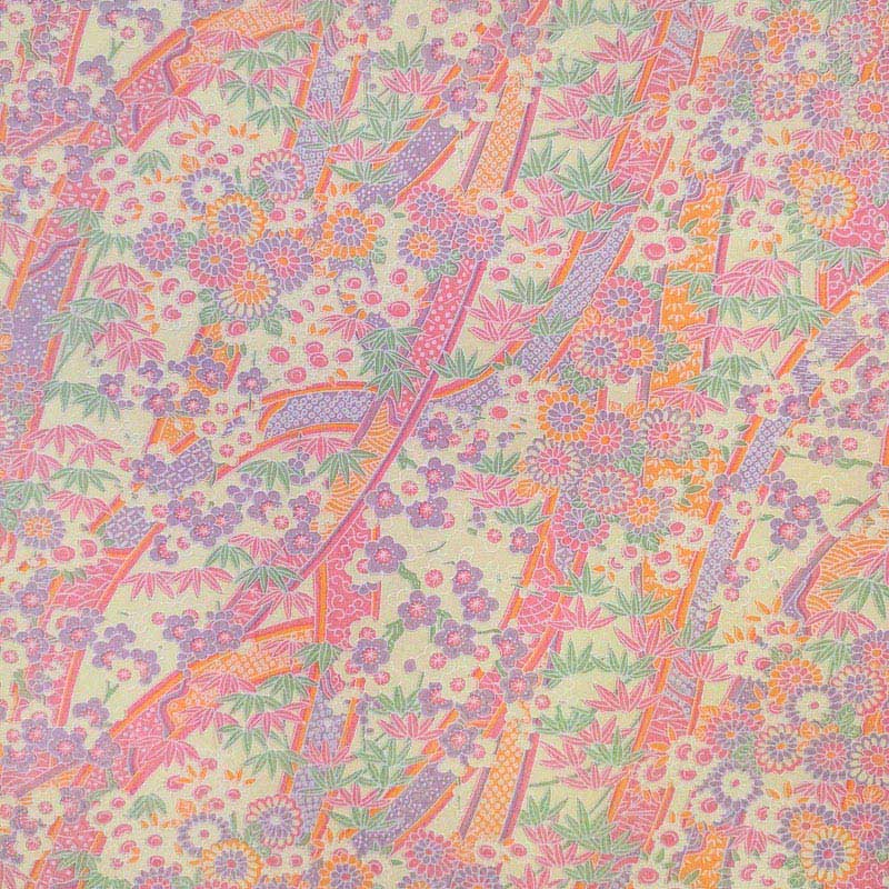 マルモ 和紙　花友禅　発泡  No.7608 1枚（ご注文単位2枚）【直送品】