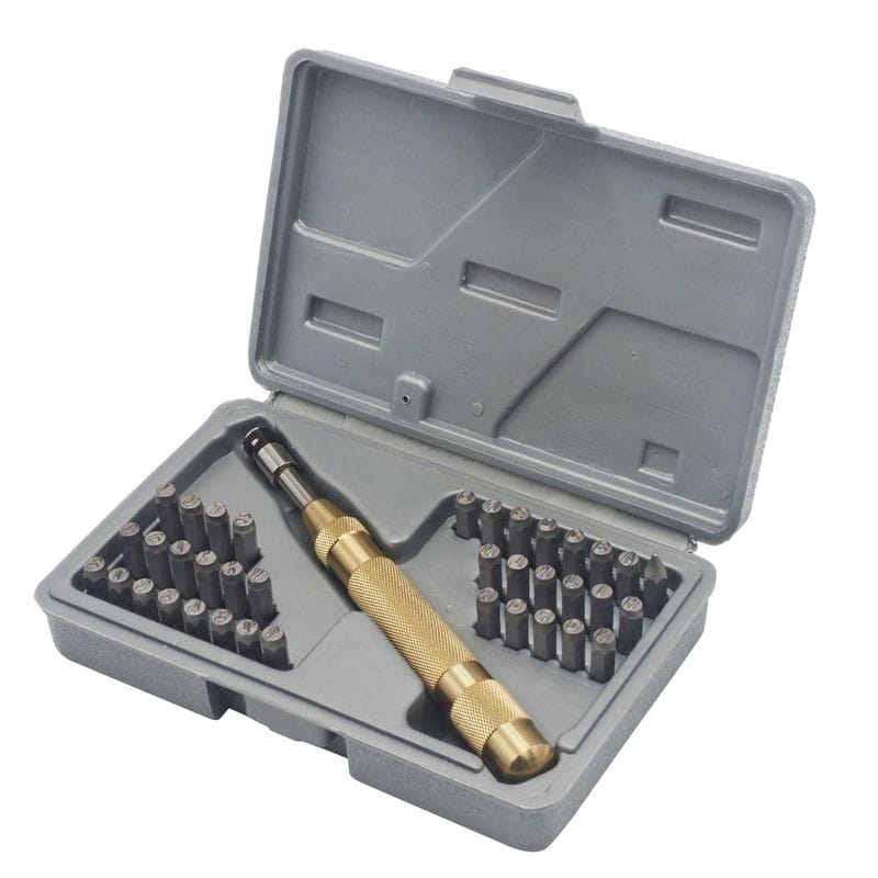 ワールドツール アストロプロダクツ AP オートマチックスタンプポンチセット (38点組) 2002000006882（ご注文単位1セット）【直送品】