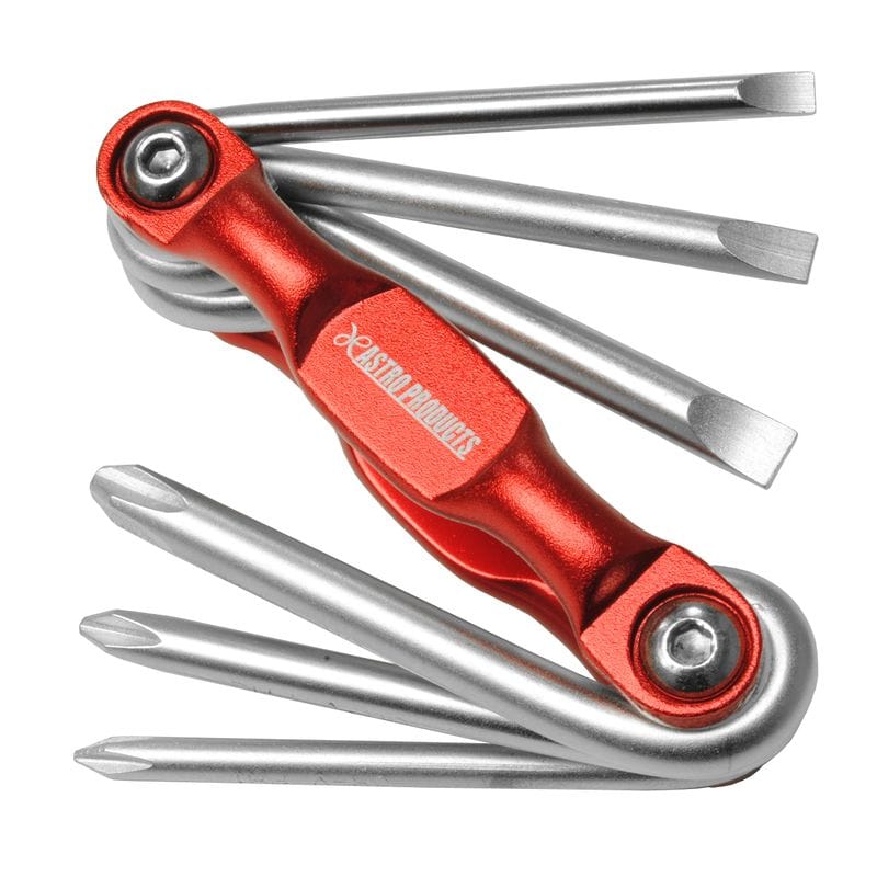 ワールドツール アストロプロダクツ AP 6WAY 折畳プラスマイナスドライバー 2002000023766（ご注文単位1個）【直送品】