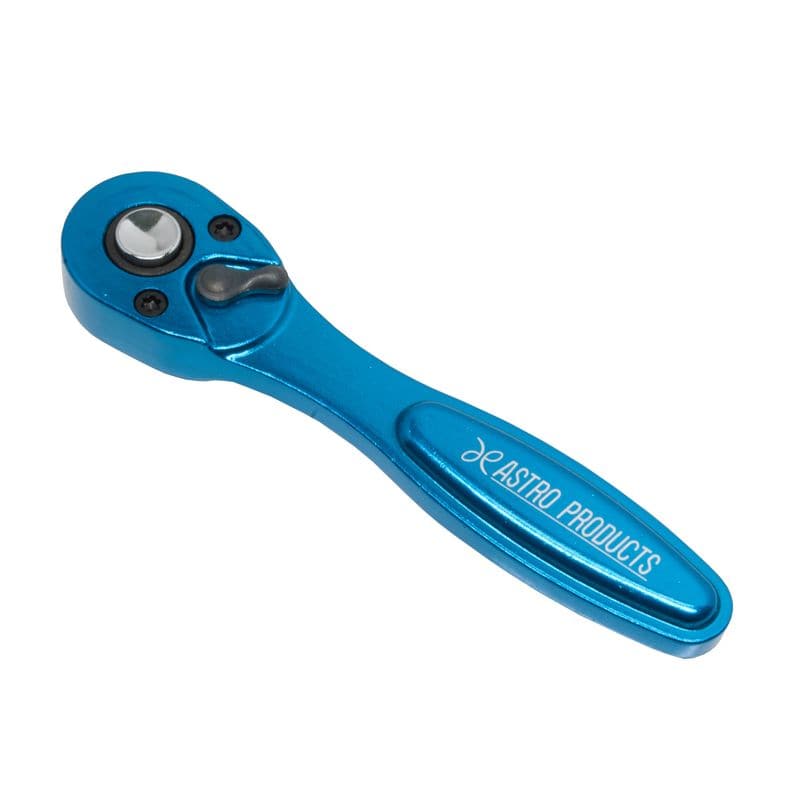 ワールドツール アストロプロダクツ AP 1/4DR 72T アルミラチェットハンドル ブルー 2002000027016(ご注文単位1個)【直送品】
