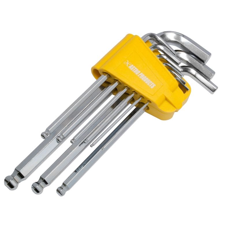 ワールドツール アストロプロダクツ AP ロング ヘックスレンチセット インチ (9本組) 2002000027337（ご注文単位1セット）【直送品】