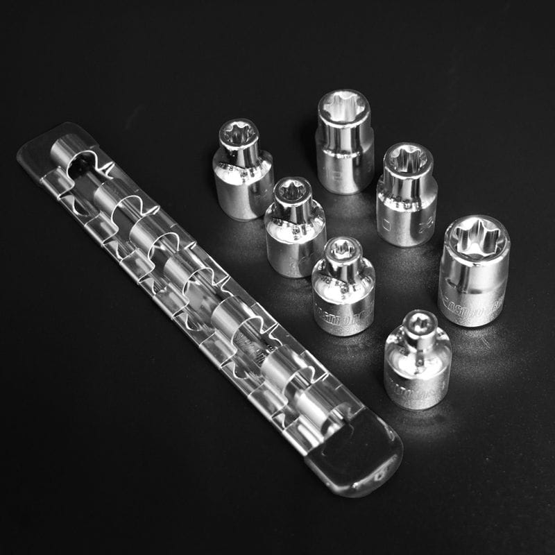 ワールドツール アストロプロダクツ AP 3/8DR E型ヘックスローブソケットセット (7個組) 2002000027610（ご注文単位1セット）【直送品】