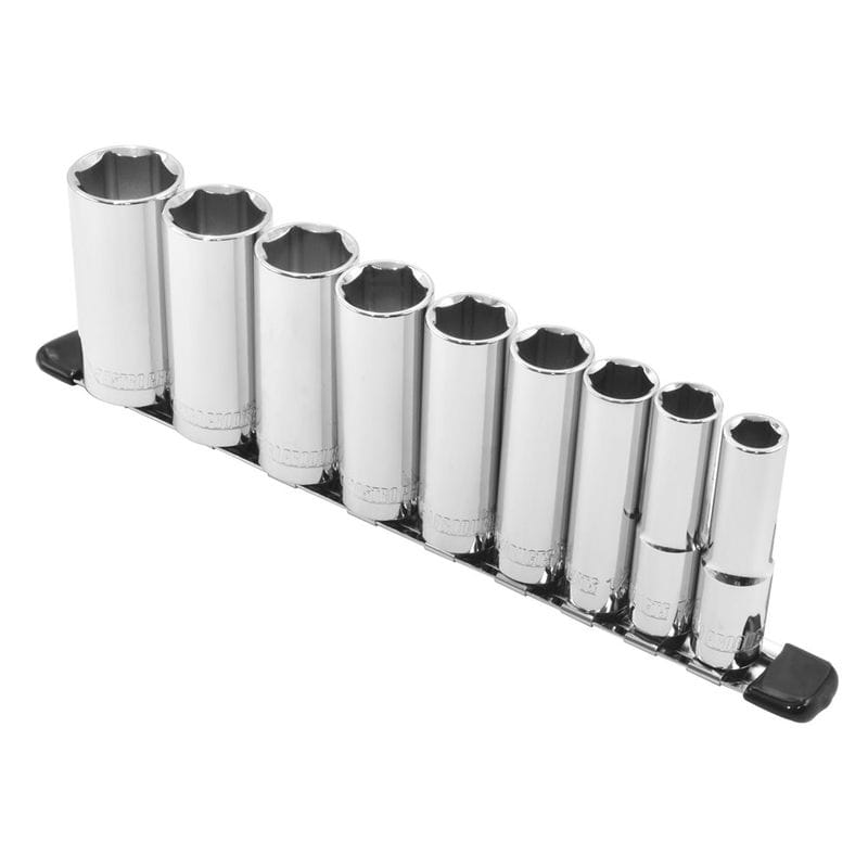 ワールドツール アストロプロダクツ AP 3/8DR ディープソケットセット インチ (9個組) 2002000028792（ご注文単位1セット）【直送品】