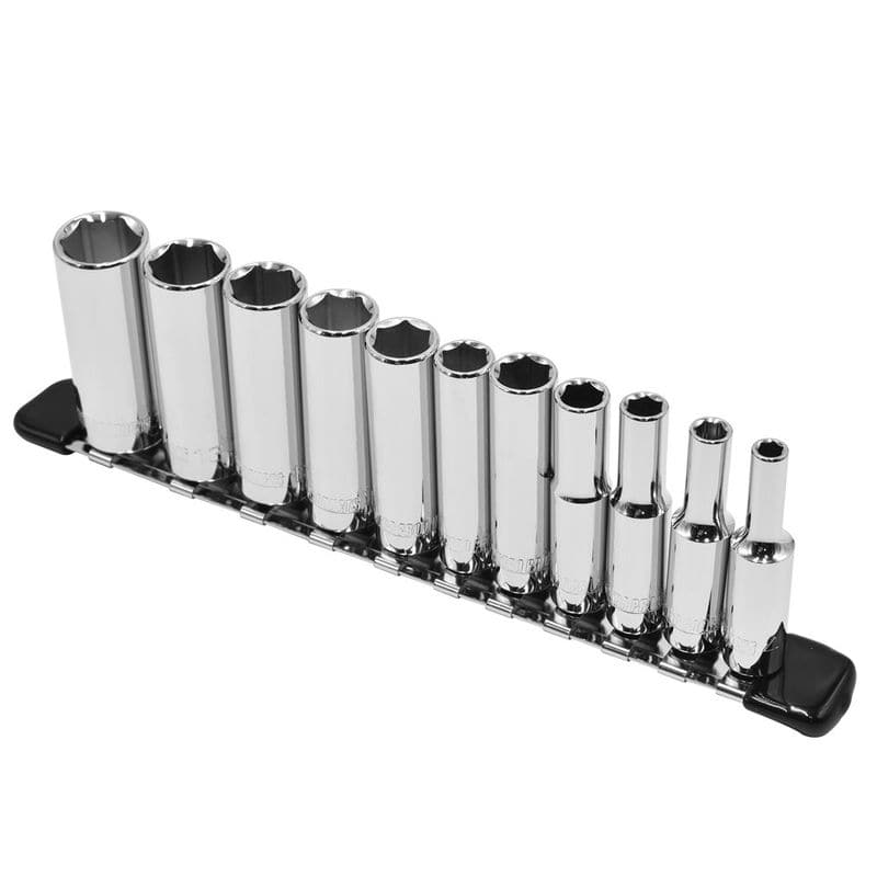 ワールドツール アストロプロダクツ AP 1/4DR ディープソケットセット ミリ (11個組) 2002000028914（ご注文単位1セット）【直送品】