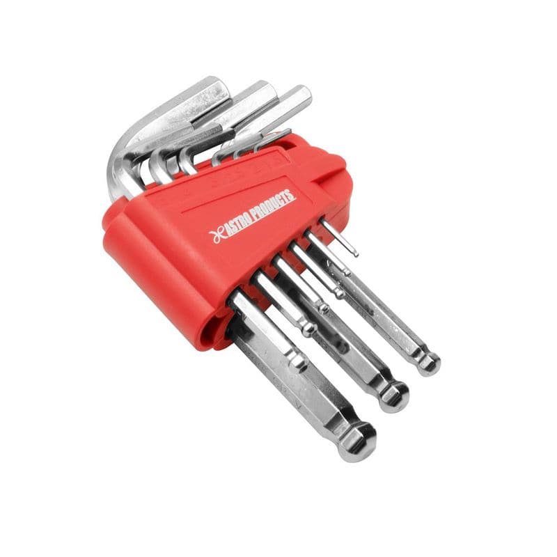 ワールドツール アストロプロダクツ AP HEXレンチ セット ショートボールポイント(9本組) 2002000030849(ご注文単位1セット)【直送品】