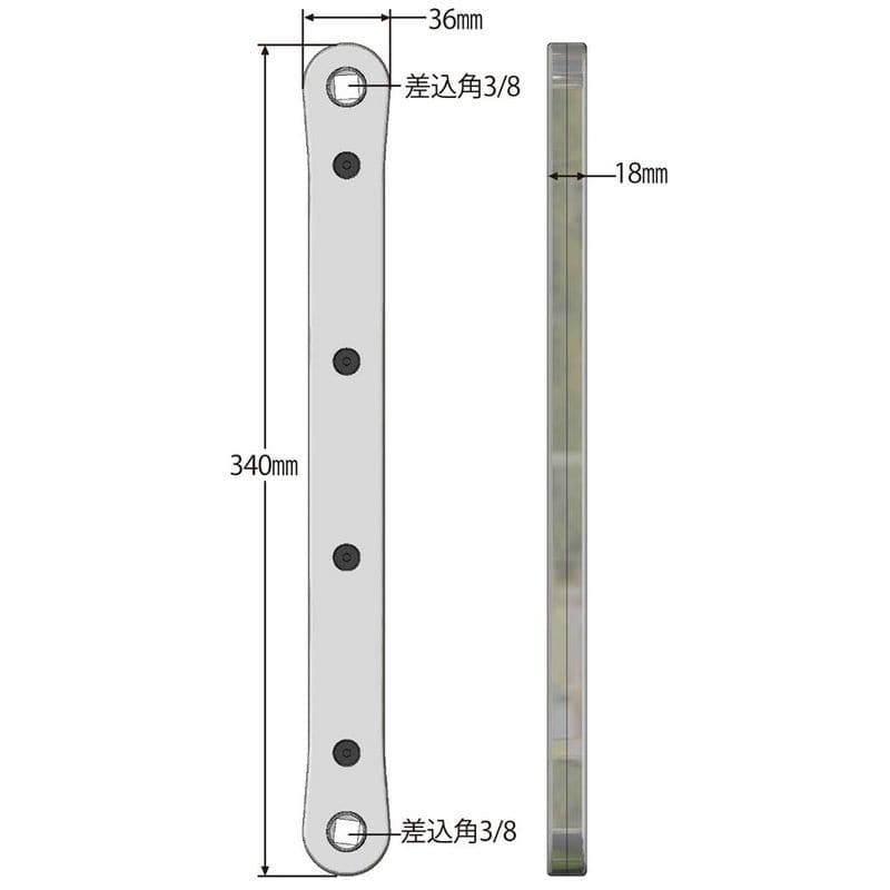 ワールドツール アストロプロダクツ AP ラチェットドライブエクステンションバー 2002000032829（ご注文単位1個）【直送品】