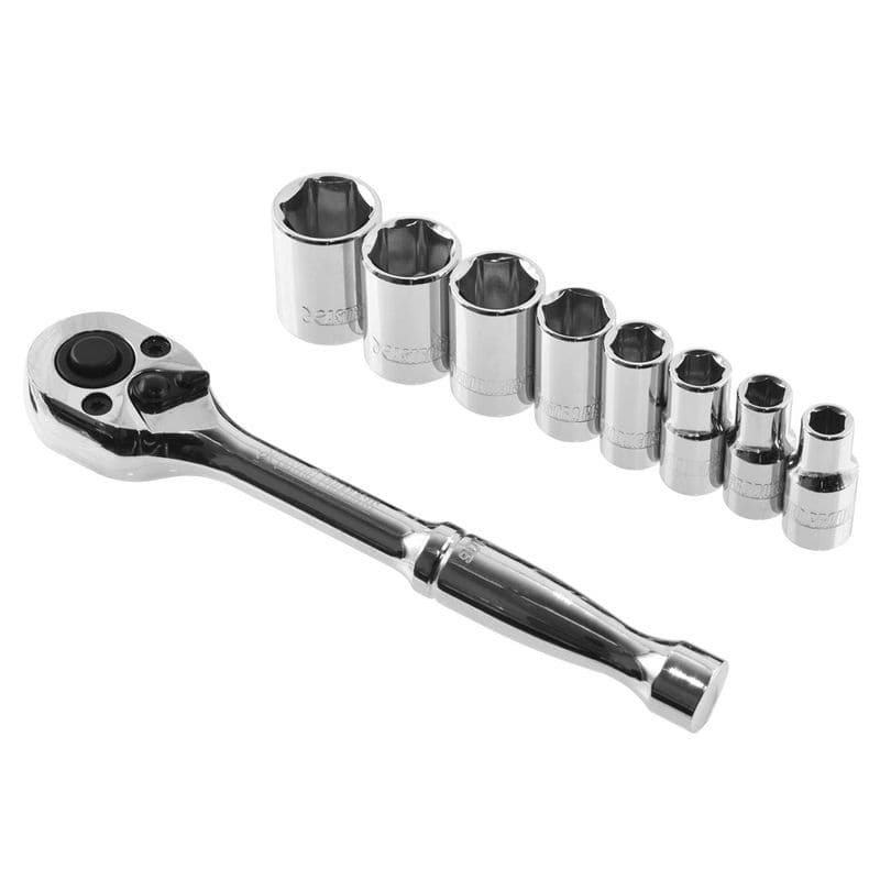 ワールドツール アストロプロダクツ AP 1/4DR ラチェットセット スタンダード ミリ (9点組) TS289 2002000032898（ご注文単位1セット）【直送品】