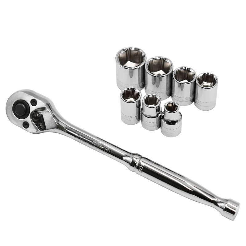 ワールドツール アストロプロダクツ AP 3/8DR ラチェットセット スタンダード ミリ (8点組) TS291 2002000032911（ご注文単位1セット）【直送品】