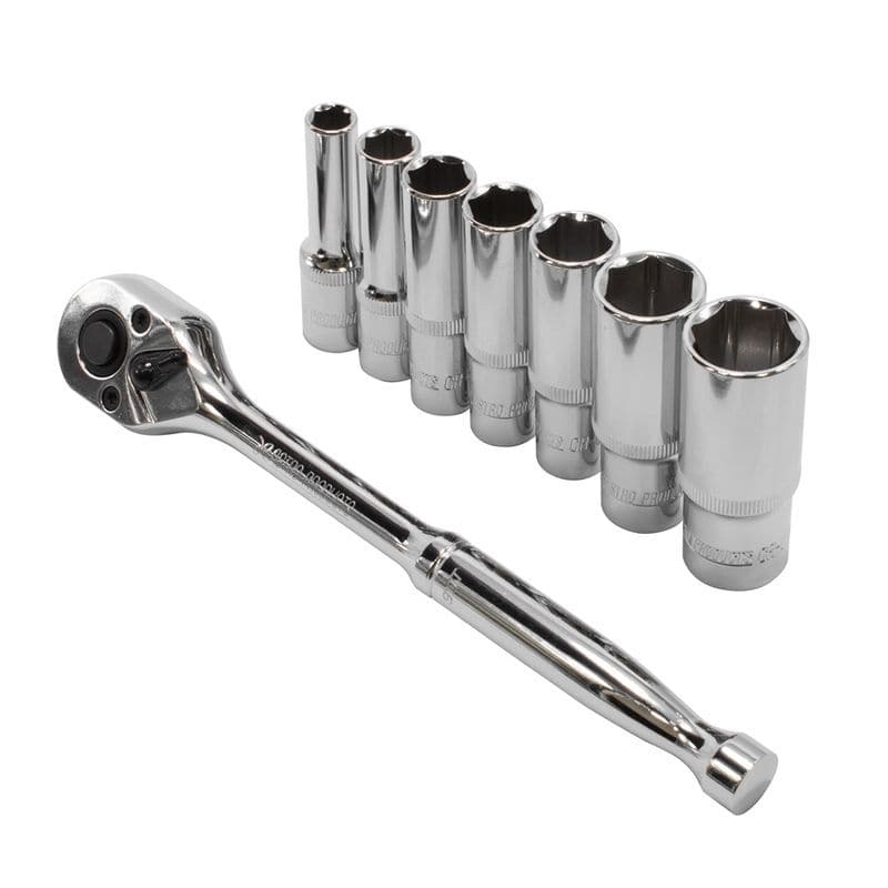 ワールドツール アストロプロダクツ AP 3/8DR ラチェットセット ディープ ミリ (8点組) TS292 2002000032928（ご注文単位1セット）【直送品】