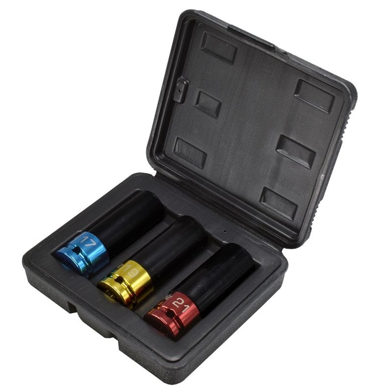 ワールドツール アストロプロダクツ AP Q-Fit 1/2DR ホイール用インパクトソケットセット (3個組) 2002000034205（ご注文単位1セット）【直送品】