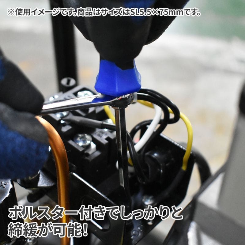 ワールドツール アストロプロダクツ AP 貫通マイナスドライバー ボルスター付 SL6.5×100mm 2002000035882(ご注文単位1個)【直送品】