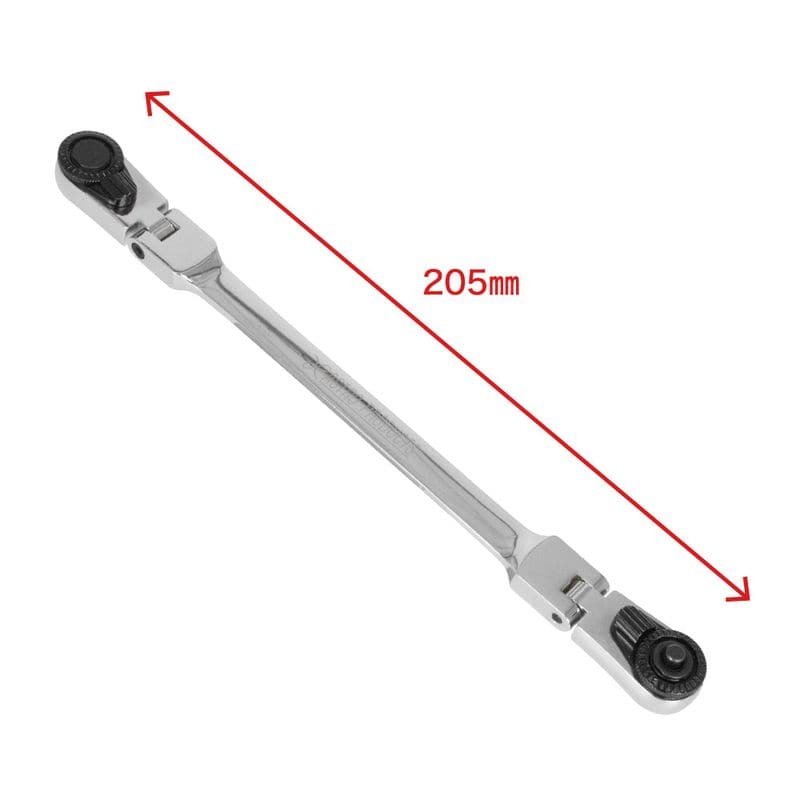 ワールドツール アストロプロダクツ AP 1/4DR&1/4HEX 72T ダブルフレックスラチェットハンドル 200 2002000036728(ご注文単位1個)【直送品】